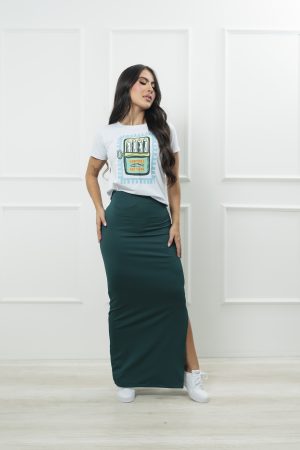 Camiseta femenina con estampado Sardines en tela fría