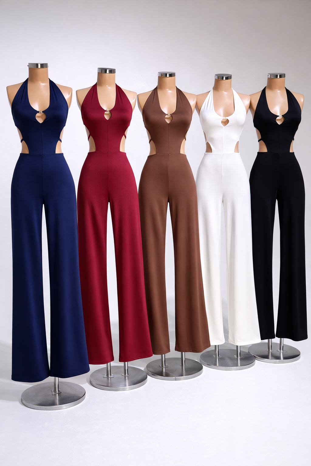 Enterizo ajustado con escote profundo y cortes laterales - Imagen 2