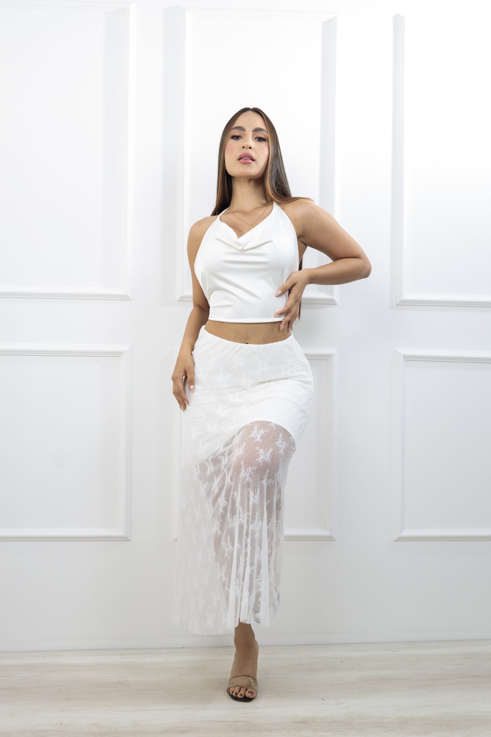 Falda Larga malla colores - Imagen 2